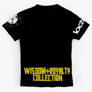 Locs is Life All Over Print Unisex Tee Back - Black