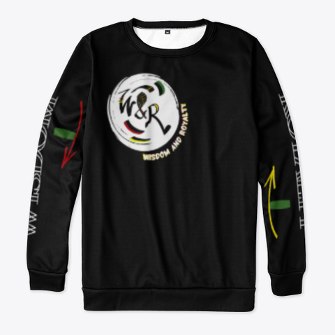 Wisdom and Royalty All Over Print Long Sleeve Shirt - Black
