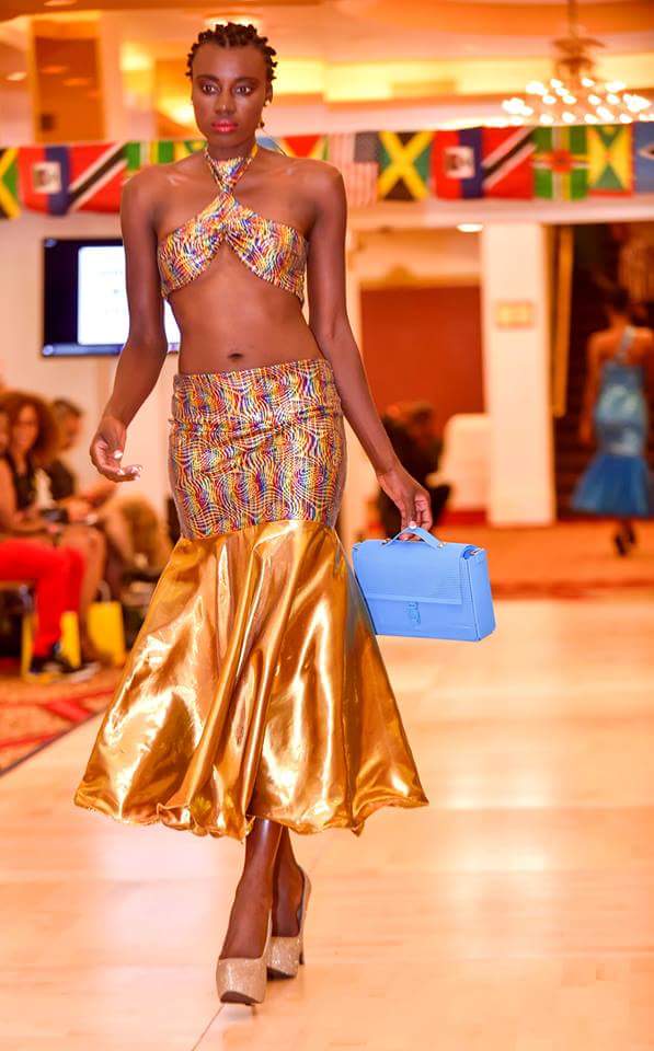 Model Kesha Black in Faces of Fashion Runway