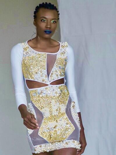 Jamaican International Model Kesha Black in Shiona's Couture