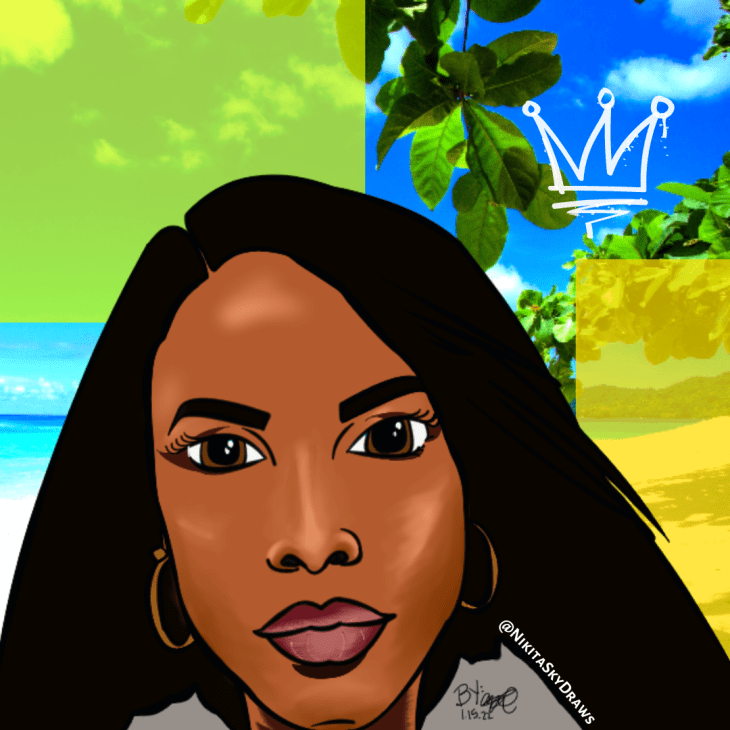 Aaliyah Toon Portrait Fan Art